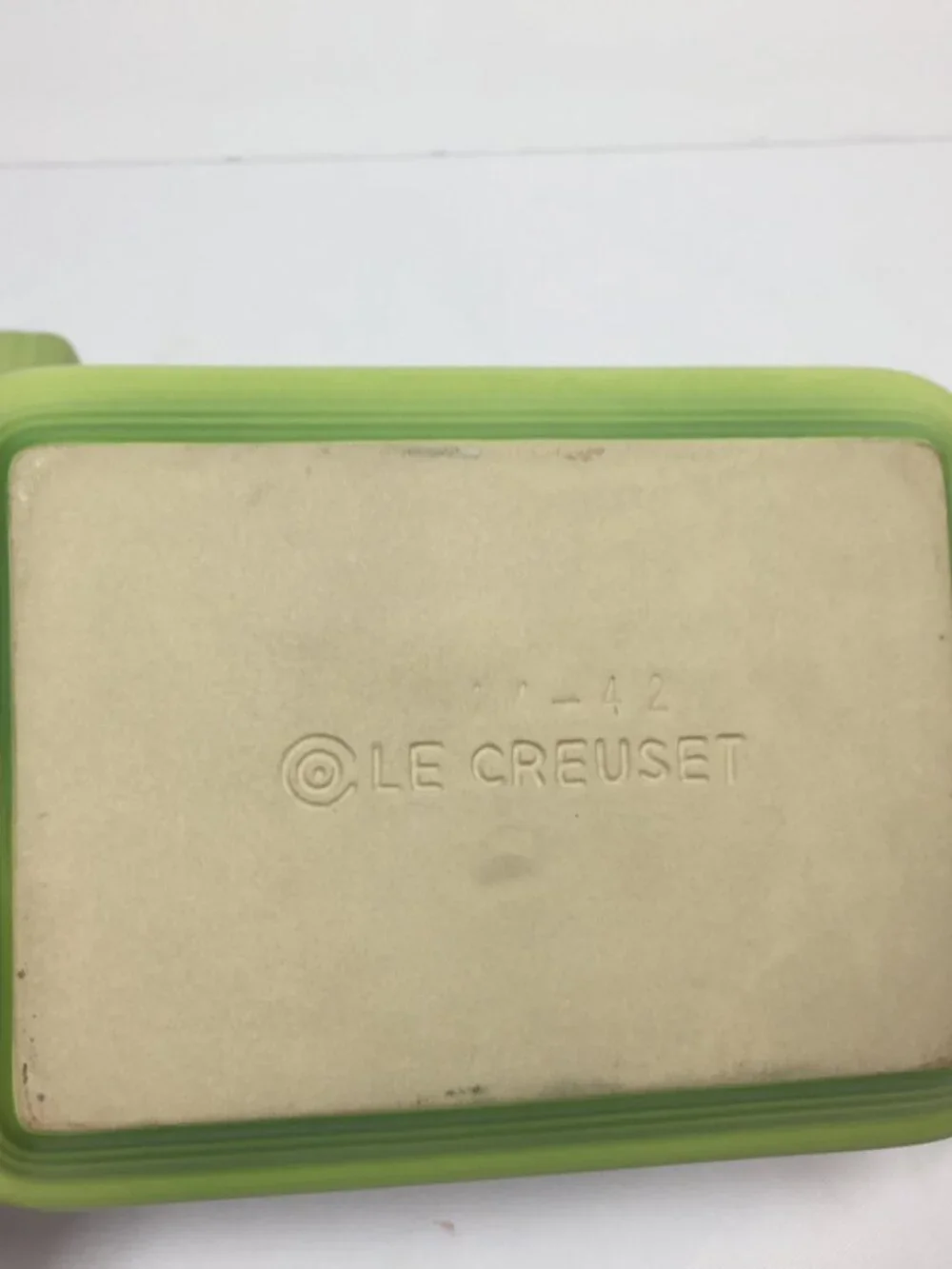 Le Creuset Butter Dish Heritage Green Stoneware